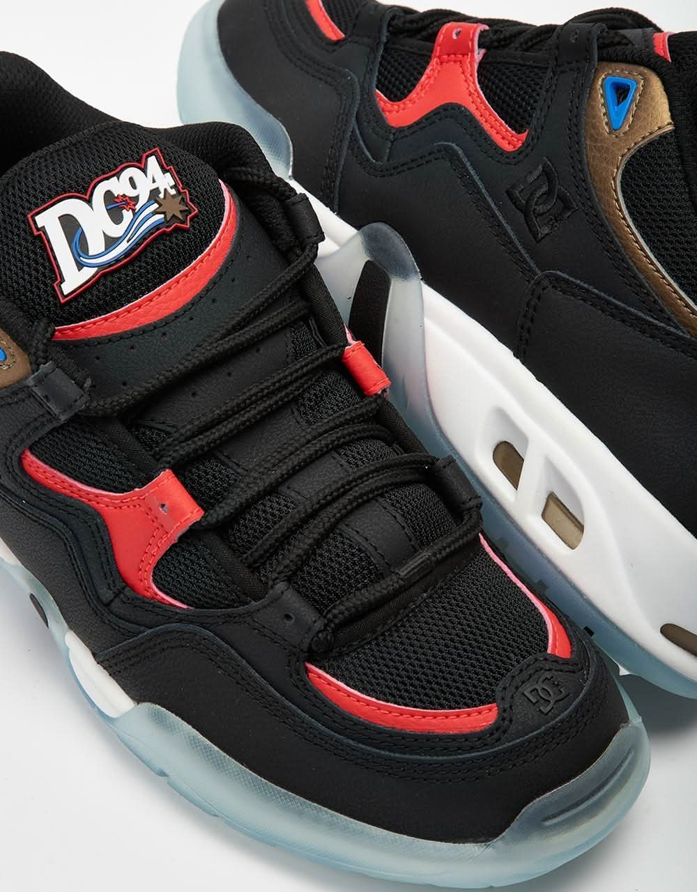 DC Truth OG Skate Shoes - Black/Red/Blue