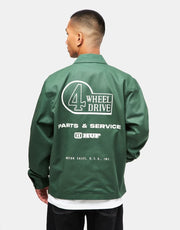 HUF x Toyota Land Cruiser Parts & Service Jacket - Forest Green