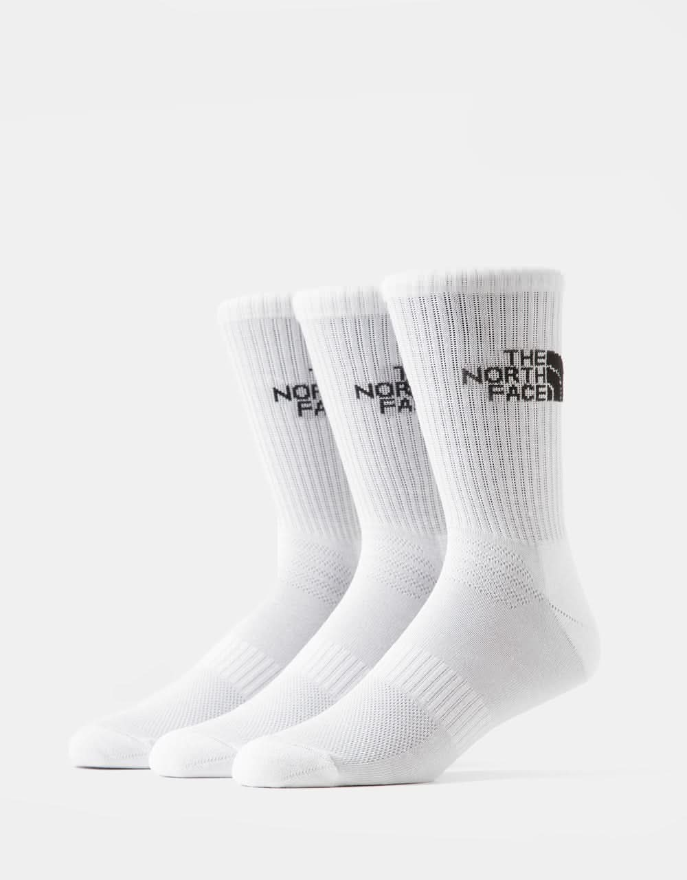 The North Face Multi Sport Cush Crew 3-Pack Socks - TNF White