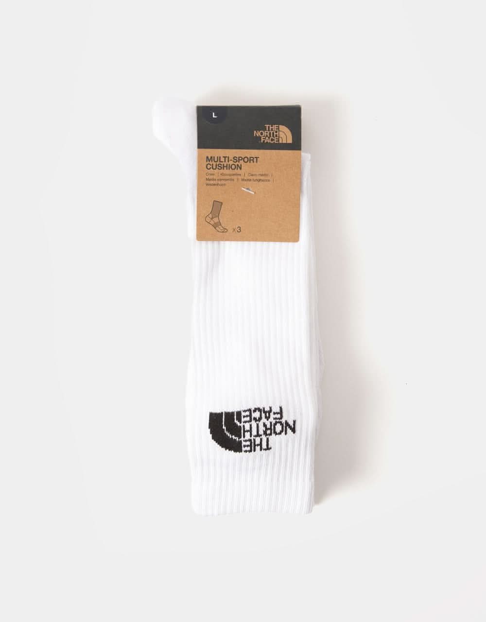 The North Face Multi Sport Cush Crew 3-Pack Socks - TNF White