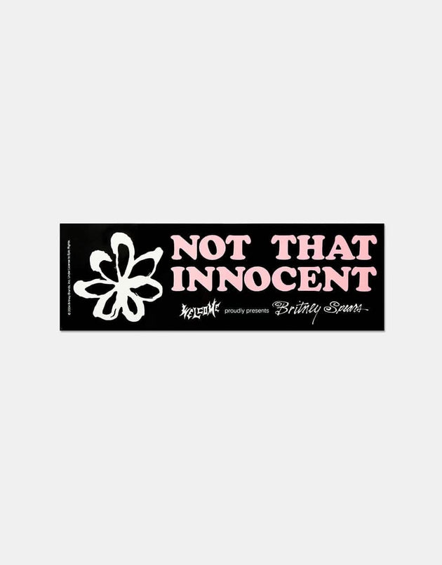 Welcome x Britney Spears "Not That Innocent" Bumper Sticker