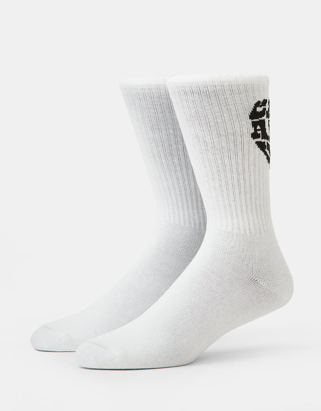 Carhartt WIP Heartbreaker Socks - White/Black