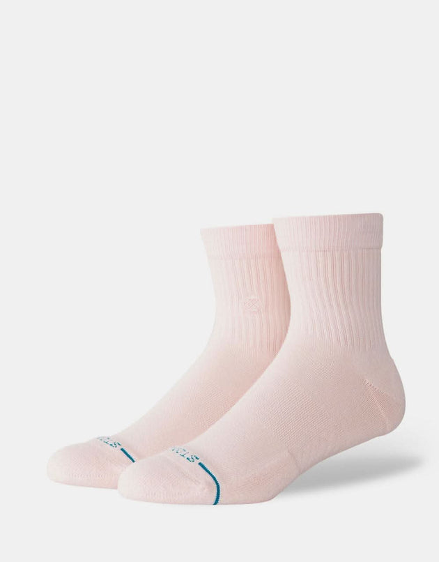 Stance Icon Quarter Classic Crew Socks - Pink