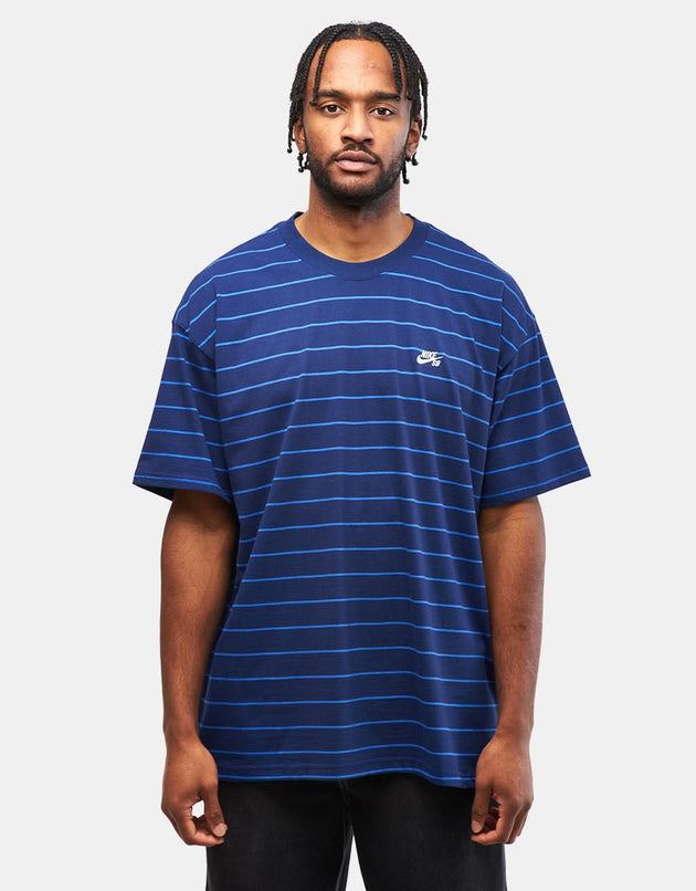 Nike SB Striped T-Shirt - Blue Void