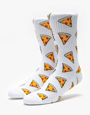 Route One Pizza Socks - White