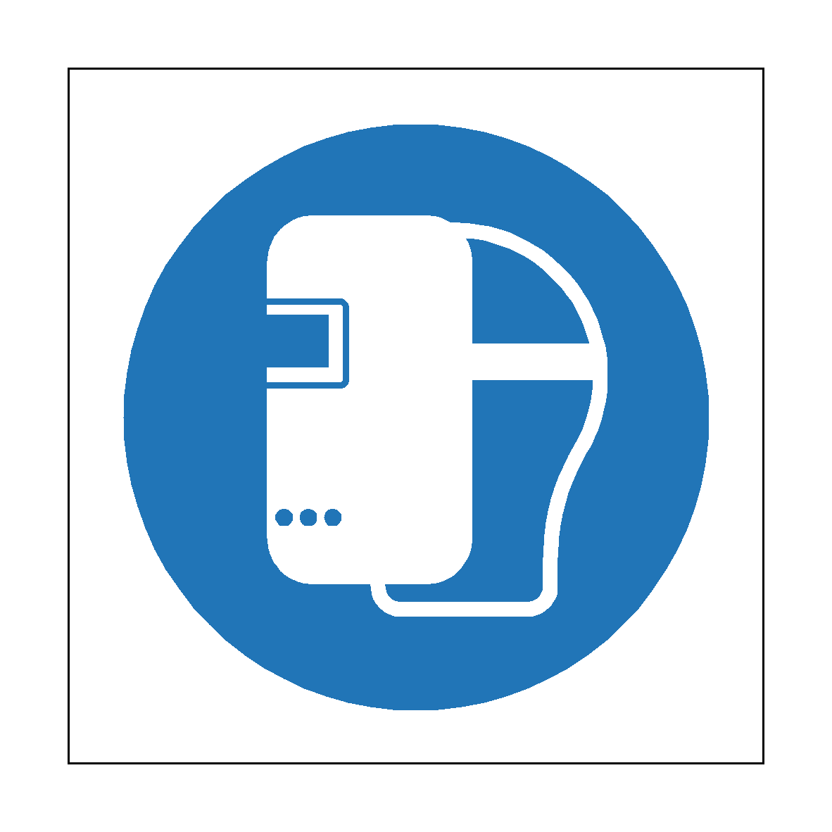 Wear Welding Mask Symbol Sign | Safety-Label.co.uk