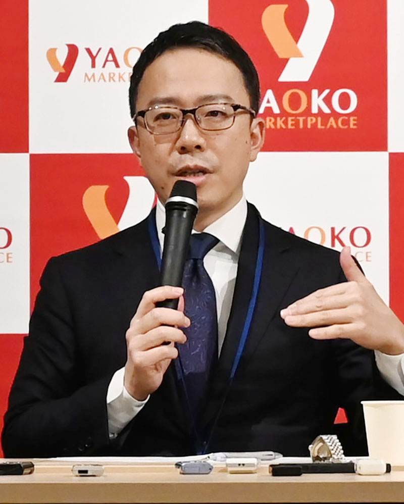 「業務の無駄をなくし、価値を生む仕事に集中する」と話す川野澄人社長＝20日、川越市新宿町のヤオコーサポートセンター