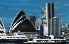 Australia. Il teatro dell'Opera di Sidney.De Agostini Picture Library/I. Gellie