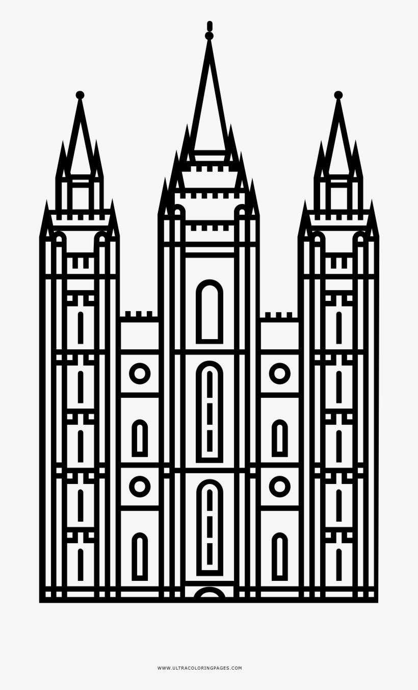 Greek Temple Coloring Page