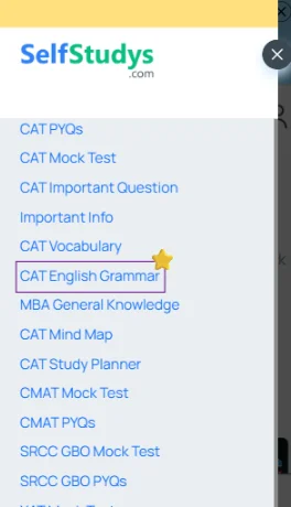 English Grammar for CAT preparation PDF