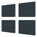 Logos, Brands, microsoft, Logo, Brand, windows DarkSlateGray icon