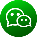 Wechat, social media, Social, Colored, media, Gradient, Circle Green icon