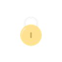 Lock, security, padlock, general settings Black icon