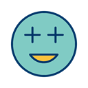 Face, smiley, Emoticon, positive MediumAquamarine icon