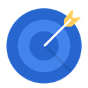 Aim, Business, work, Target, Goal RoyalBlue icon