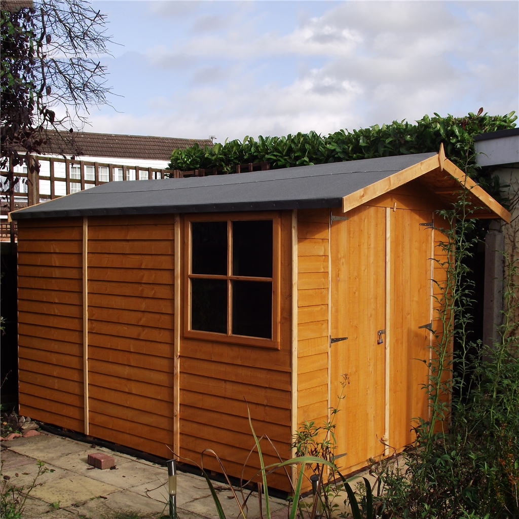 wooden pressure treated shed 10x8 workshop storage windows