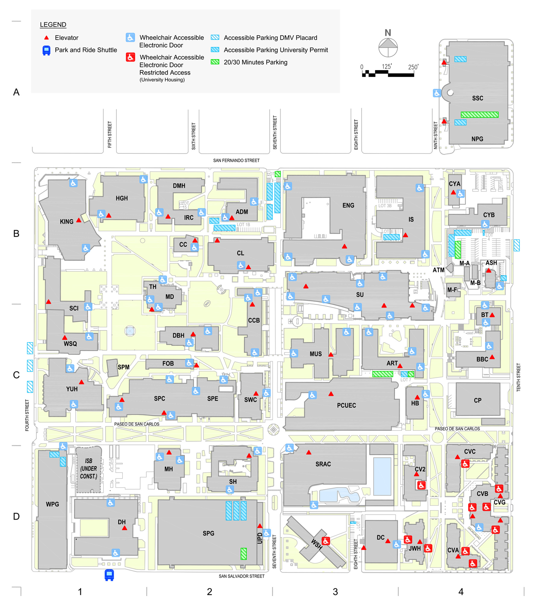 Unf Main Campus Map