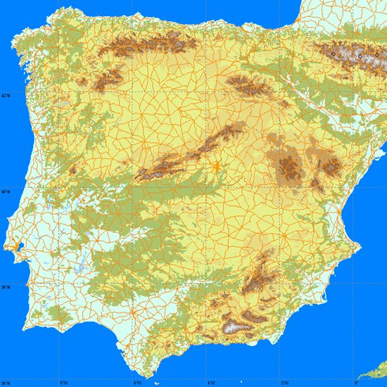 Maps of Spain map for planning your holiday in spain, Spain Region maps