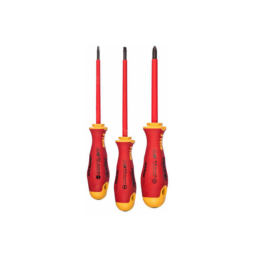 3 Piece 1000V Screwdriver Set Ergonic VDE | Felo 41393194