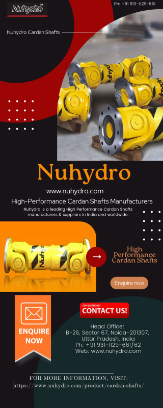 High Performance Cardan Shafts: 