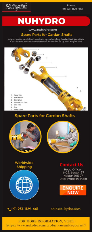 Spare Parts for Cardan Shafts: 