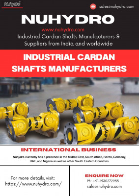 Industrial Cardan Shafts Manufacturers: 