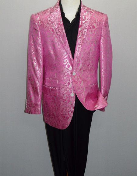  Paisley-100 Alberto Nardoni Best men's Italian Suits Brands men's Blazer Fuchsia 