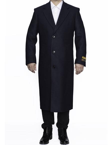 men's Big And Tall Trench Coat Raincoats wool Overcoat Topcoat 4XL 5XL 6XL Navy Blue