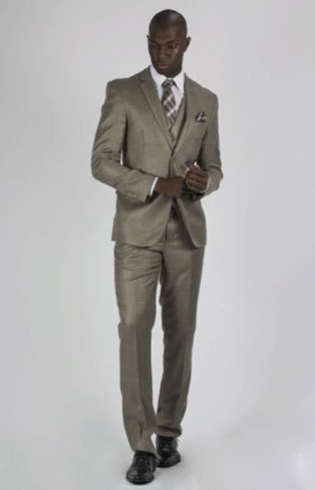 Graduation Suit For Boy / Guys Beige