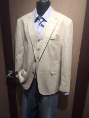   Beige Men’s Notch Lapel 2