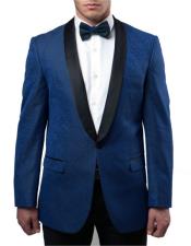   Mens Blue Slim Fit Tuxedo