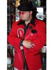  mens Red Double Breasted Blazer ~