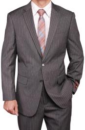  Grey Stripe ~ Pinstripe 2-button Suit