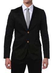  Summer Suit Liquid Jet Black Cotton