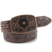  King Exotic brown color shade Belt