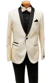   mens One Button Shawl Lapel