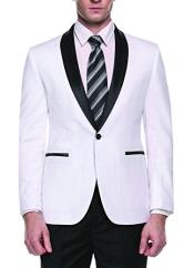   Mens White Slim Fit One