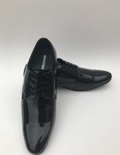   Mens Tuxedo Black Plain Toe