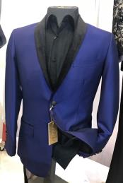   mens Royal Blue Fancy Blazer