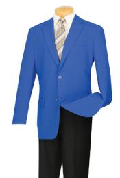  Two Button Royal Blue Suit For