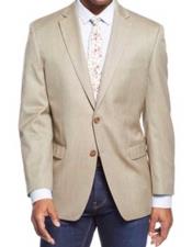   Mens Tan 2 Button Single