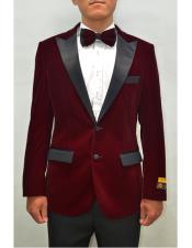   mens Blazer Burgundy