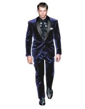  Mens Navy Blue Color Tuxedo Shawl