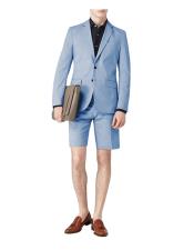  Mens Short Pants Suit Set Mens