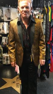  mens Gold Blazer ~ Suit Jacket