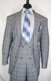  Fortino Landi #5702v6-GreyPlaid- Vested Mens 1930