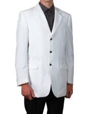  Mens Suit White Single Breasted Blazer