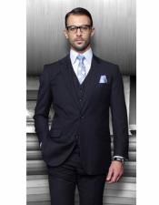  Classic Fit Suit Navy One Chest