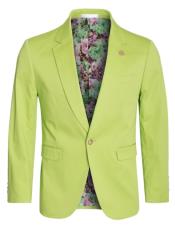  Mens Cotton Stretch Slim Fit Blazer