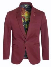  Mens Cotton Stretch Slim Fit Blazer